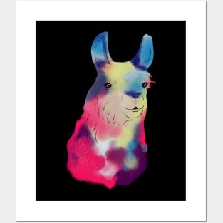 Cute Galactic Llama Space Exploration Lama Posters and Art